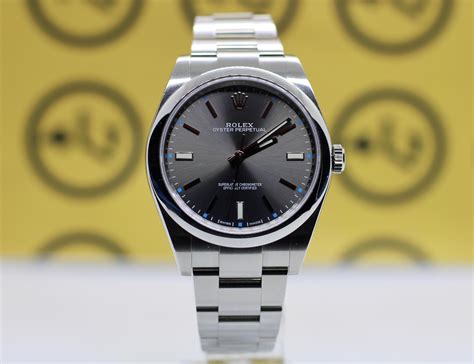 rolex oyster perpetual dark rhodium dial|Rolex Oyster Perpetual datejust 34.